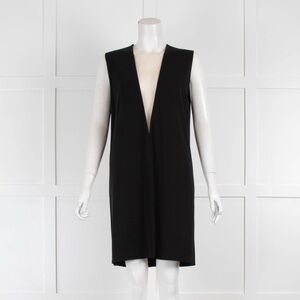 PEDRO LOURENÇO Black Sleeveless V neck mini Dress mesh lining size 36 / US Small